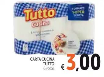 Spazio Conad Tutto Carta Cucina 6 rotoli offerta