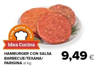 Oasi HAMBURGER CON SALSA BARBECUE/TEXANA/ PARIGINA offerta