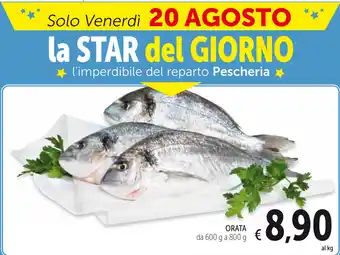 Spazio Conad Orata 600g a 800g offerta