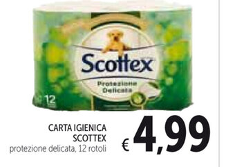 Spazio Conad Scottex Carta Igienica 12 rotoli offerta
