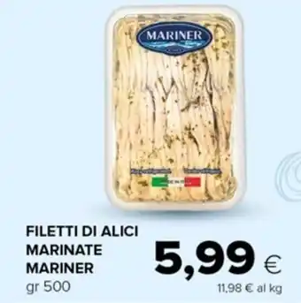 Oasi FILETTI DI ALICI MARINATE MARINER gr 500 offerta