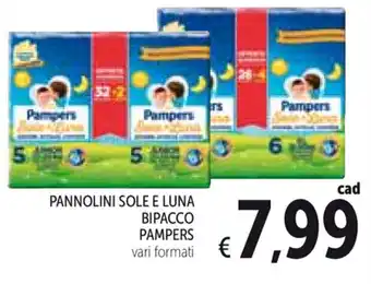 Spazio Conad Pampers Sole e Luna Bipacco Pannolini offerta