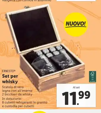Lidl ERNESTOⓇ Set per whisky Al set offerta