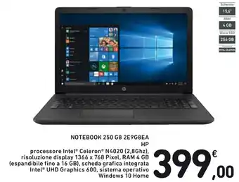 Spazio Conad hp Notebook 250 G8 2E9G8EA offerta