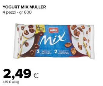 Oasi YOGURT MIX MULLER 4 pezzi - gr 600 offerta