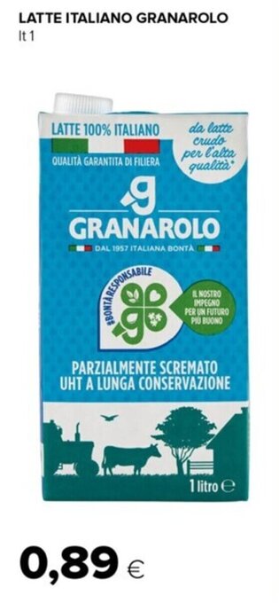 Oasi LATTE ITALIANO GRANAROLO lt 1 offerta