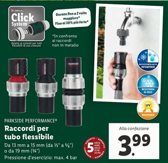 Lidl PARKSIDE PERFORMANCE® Raccordi per tubo flessibile offerta