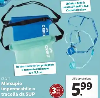 Lidl CRIVIT Marsupio impermeabile o tracolla da SUP offerta