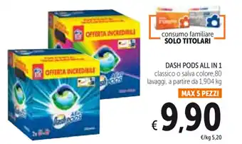 Spazio Conad Dash Pods All in 1 offerta