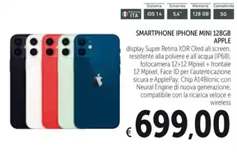 Spazio Conad Apple Smartphone iPhone Mini 128GB offerta