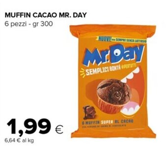 Oasi MUFFIN CACAO MR. DAY 6 pezzi - gr 300 offerta
