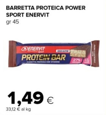 BARRETTA PROTEICA POWER SPORT ENERVIT gr 45
