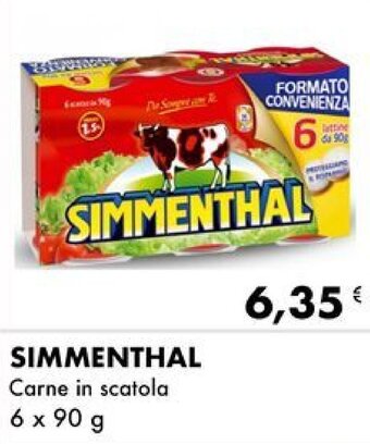 Iper Tosano SIMMENTHAL Carne in scatola 6 x 90 g offerta