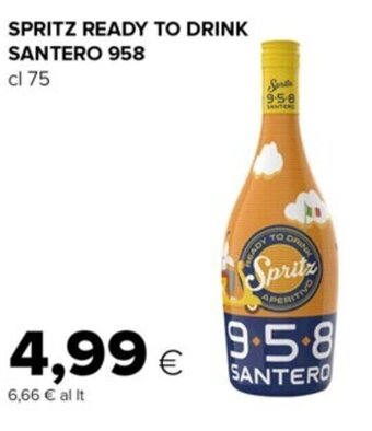 Oasi SPRITZ READY TO DRINK SANTERO 958 cl 75 offerta