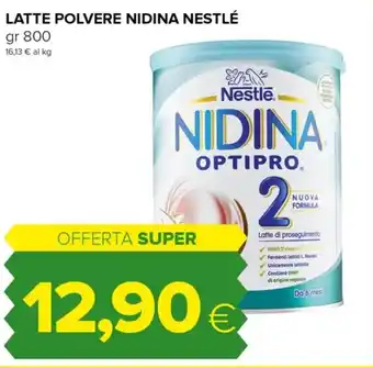 Oasi LATTE POLVERE NIDINA NESTLÉ gr 800 offerta