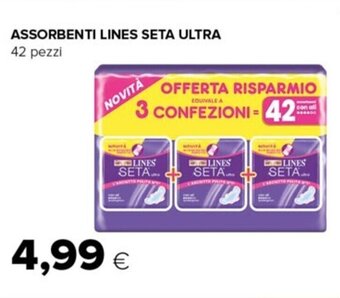 Oasi ASSORBENTI LINES SETA ULTRA 42 pezzi offerta