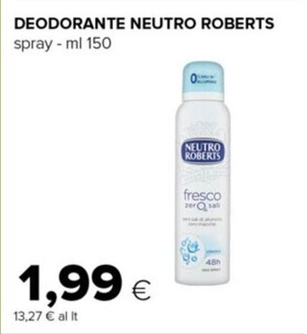 Oasi DEODORANTE NEUTRO ROBERTS spray - ml 150 offerta