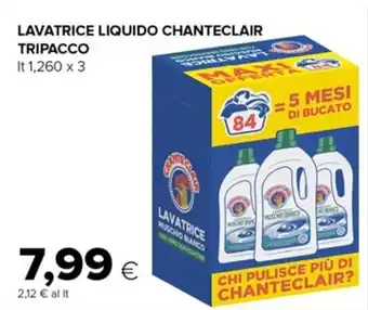 Oasi LAVATRICE LIQUIDO CHANTECLAIR TRIPACCO lt 1,260 x 3 offerta