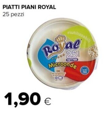 Oasi PIATTI PIANI ROYAL 25 pezzi offerta