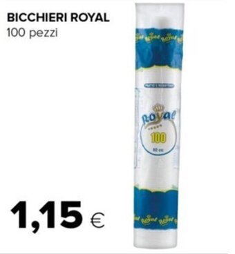 Oasi BICCHIERI ROYAL 100 pezzi offerta