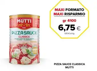 Oasi PIZZA SAUCE CLASSICA MUTTI gr 4100 offerta