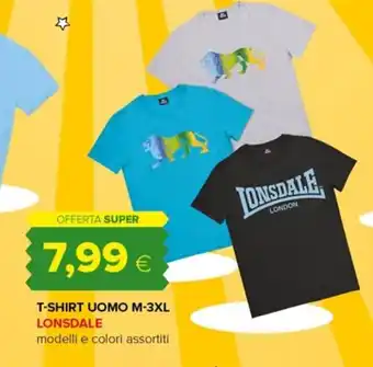 Oasi T-SHIRT UOMO M-3XL LONSDALE offerta