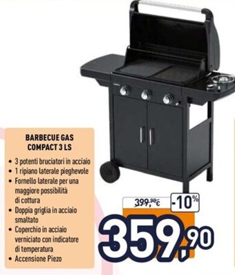 Unieuro Campingaz BARBECUE GAS COMPACT 3 LS offerta