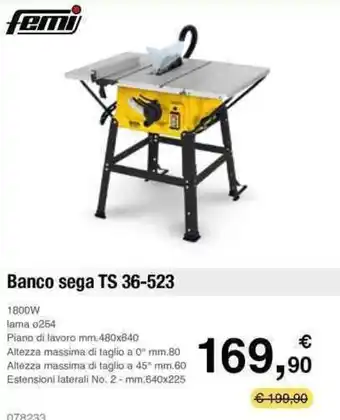 femi Banco sega TS 36-523