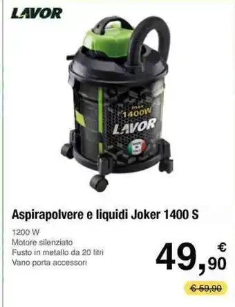 Handy fai da te LAVOR Aspirapolvere e liquidi Joker 1400 S offerta