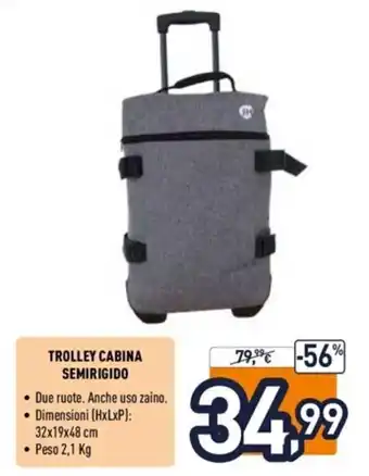 Unieuro JOIAHOME TROLLEY CABINA SEMIRIGIDO offerta