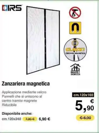 Handy fai da te Zanzariera magnetica cm.120x160 offerta