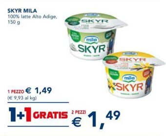 Esselunga SKYR MILA 100% latte Alto Adige, 150 g offerta
