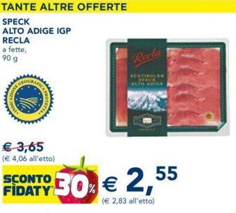 SPECK ALTO ADIGE IGP RECLA a fette, 90 g