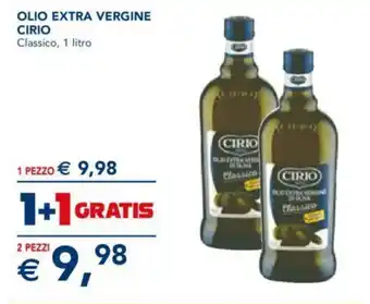 Esselunga OLIO EXTRA VERGINE CIRIO Classico, 1 litro 2 PEZZI offerta