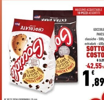 Conad Superstore Pavesi gocciole offerta