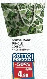 Happy Casa Borsa mare jungle con zip offerta