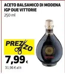 Coop Due vittorie aceto balsamico di modena igp offerta