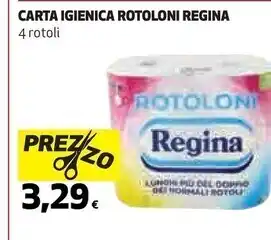 Coop Regina carta igienica rotoloni offerta