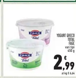 Conad Superstore Fage yogurt greco total offerta