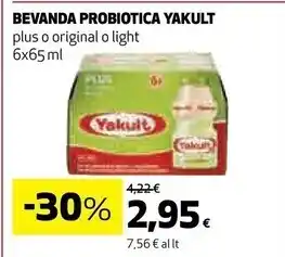 Coop Yakult bevanda probiotica plus offerta