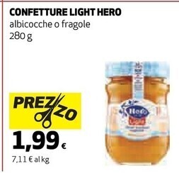 Coop Hero confetture light albicocche offerta