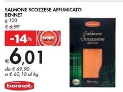 Bennet Bennet - salmone scozzese affumicato offerta