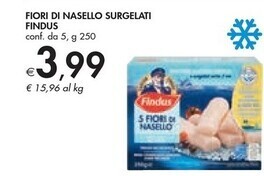 Bennet Findus fiori di nasello surgelati offerta