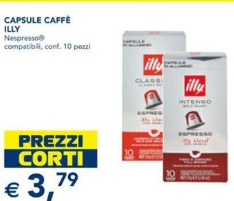 CAPSULE CAFFÈ ILLY NespressoⓇ compatibili, conf. 10 pezzi