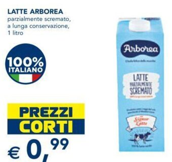 Esselunga LATTE ARBOREA parzialmente scremato, a lunga conservazione, 1 litro offerta