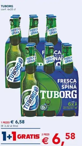 Esselunga TUBORG conf. 6x33 cl 2 PEZZI offerta