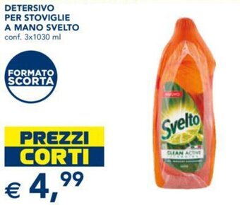 Esselunga DETERSIVO PER STOVIGLIE A MANO SVELTO conf. 3x1030 ml offerta