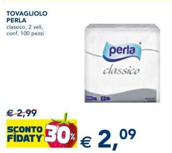 Esselunga TOVAGLIOLO PERLA classico, 2 veli, conf. 100 pezzi offerta