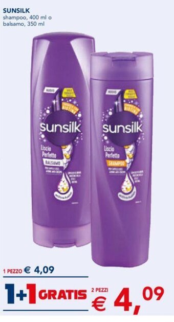 Esselunga SUNSILK shampoo, 400 ml o balsamo, 350 ml offerta