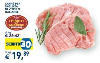 Esselunga CARRÈ PER TAGLIATA DI VITELLO ITALIANO offerta